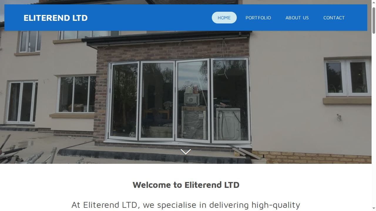 ELITEREND LTD website screenshot